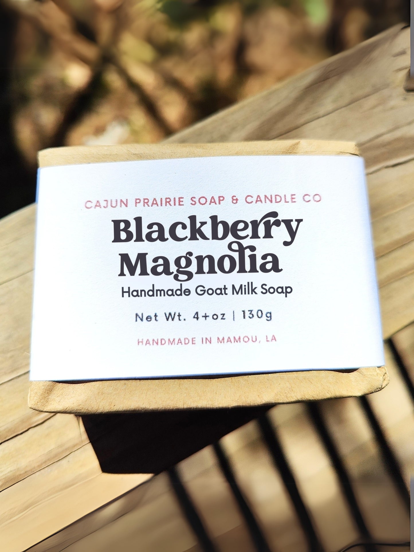 Blackberry Magnolia Tallow and Goat Milk Soap Eco Packaging