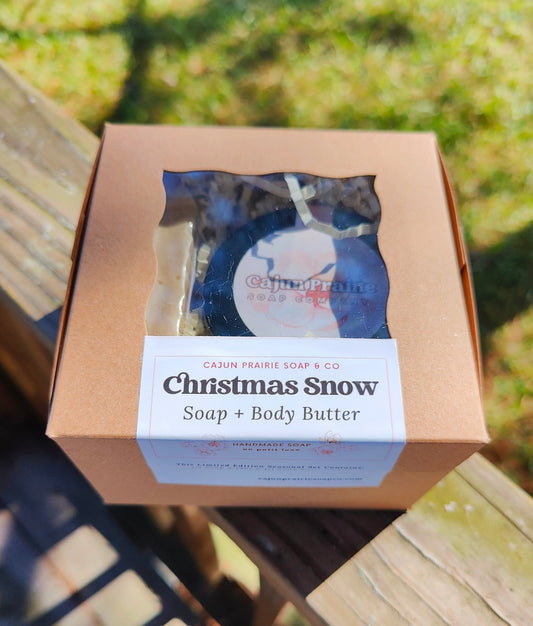 CHRISTMAS SNOW BODY BUTTER SOAP BOX COLLECTION